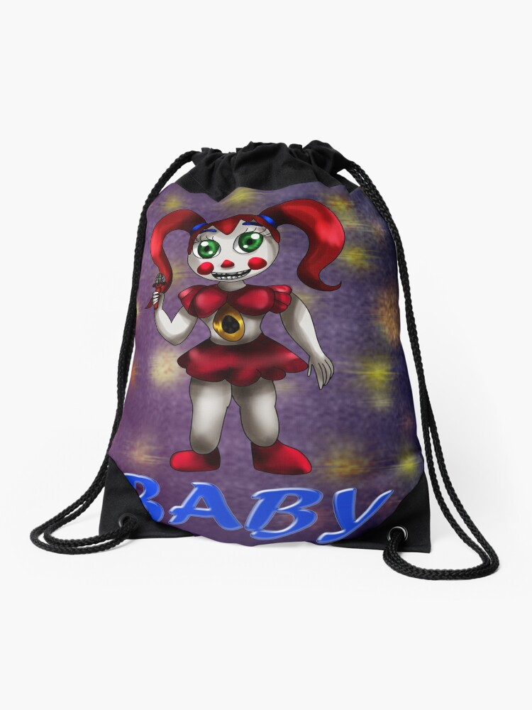 Sister Location Circus Baby Drawstring Bag By Thevioletwitch Redbubble