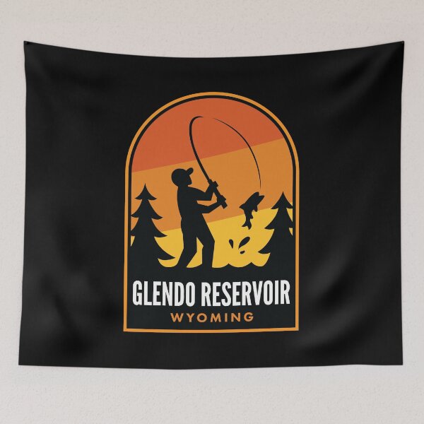 Item preview, Glendo Reservoir Wyoming Fishing designed and sold by HalpinDesign.