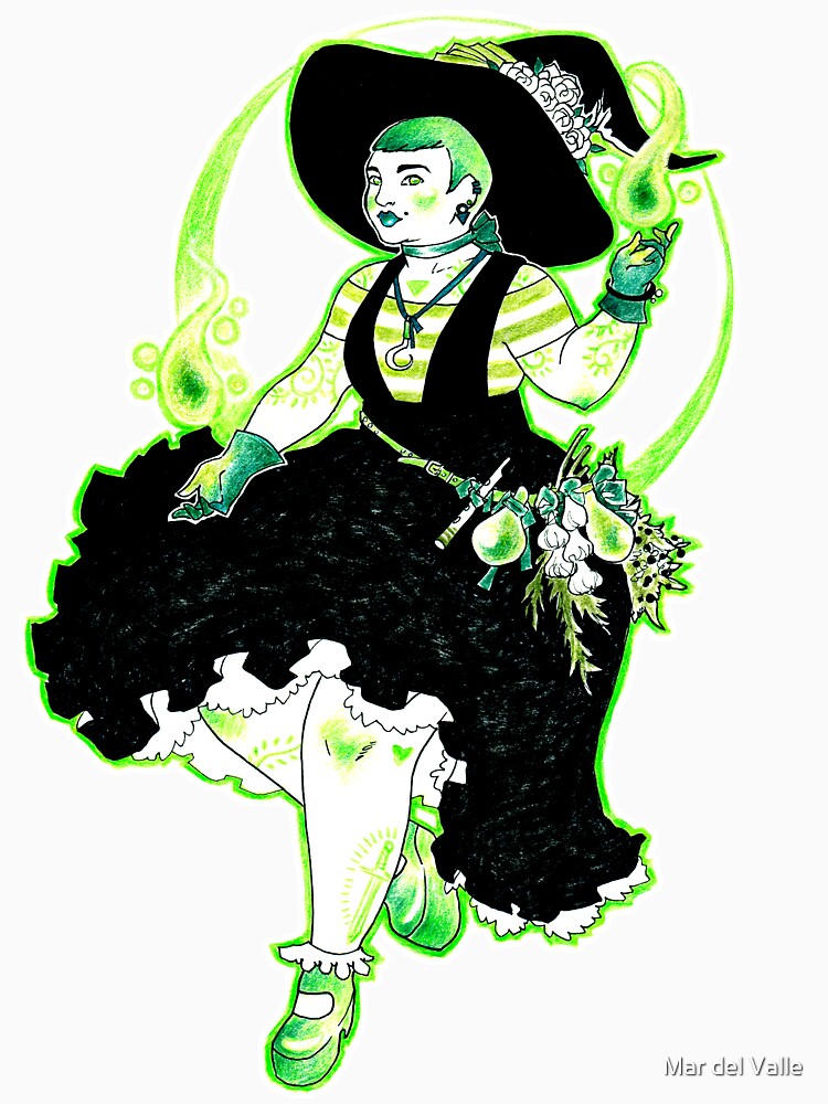 Plant Witch - Green Witch - Bruja de las plantas - Bruja Verde by mardelvallearts