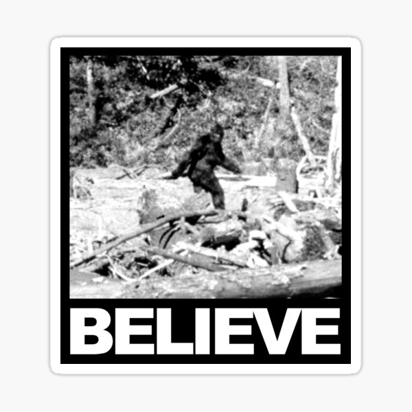 Item preview, Believe in Bigfoot designed and sold by zombiemama.