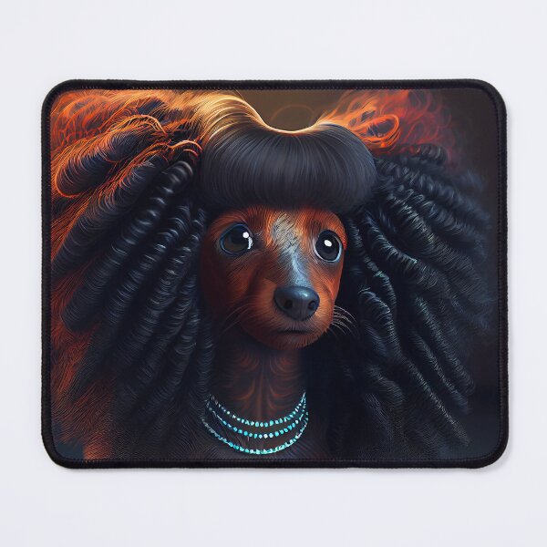 Item preview,  Afro Dachshund Cute Dog 5 designed and sold by Artistic Pandas.