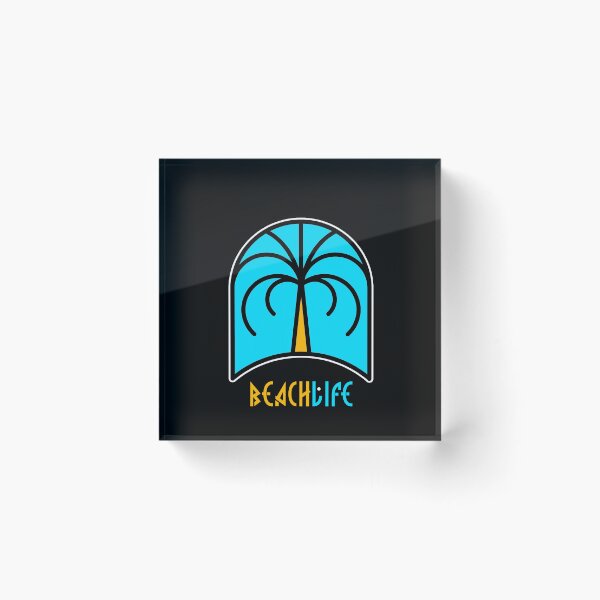 Item preview, Beach Life Black Apparel Design 1 designed and sold by PastyDesigns.