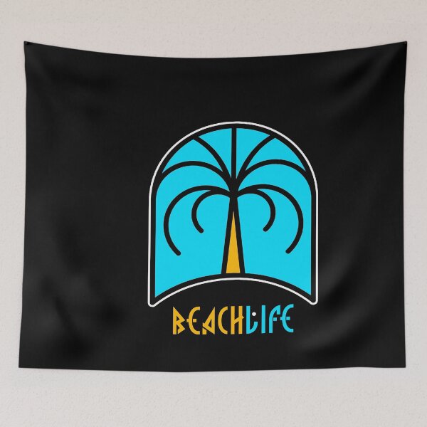 Item preview, Beach Life Black Apparel Design 1 designed and sold by PastyDesigns.