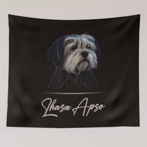Item preview, Lhasa Apso Portrait designed and sold by Best-Breeds.