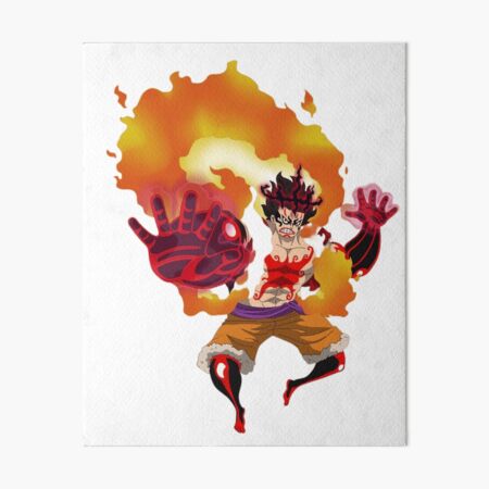 Anime Monkey D Luffy Gear 5 Art Board Print for Sale by Bims13