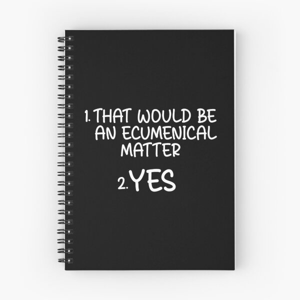 Item preview, 1. That would be an Ecumenical Matter 2. YES designed and sold by SyzygyCreative.