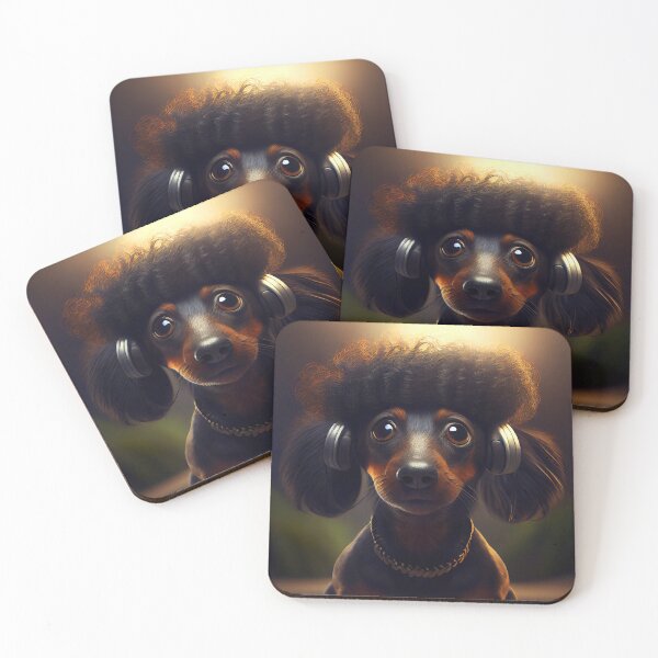 Item preview, Afro Dachshund Cute Dog 6 designed and sold by Artistic Pandas.