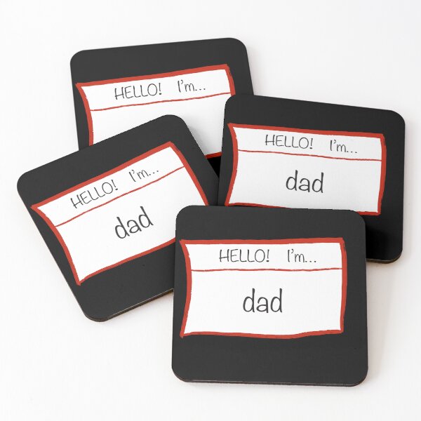 Item preview, Hello I'm Dad - Joke Name Tag designed and sold by Fynno.