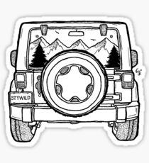 Jeep Adventure Ahead Sticker