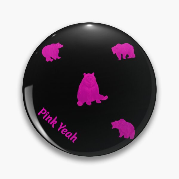 Aperçu de l'œuvre Motif d'ours grizzly rose créée et vendue par Pink  Yeah.