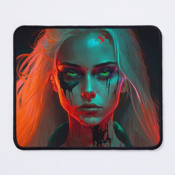 Item preview, Futuristic Dark Girl Power with Neon colors - Trending designed and sold by Dualism619.