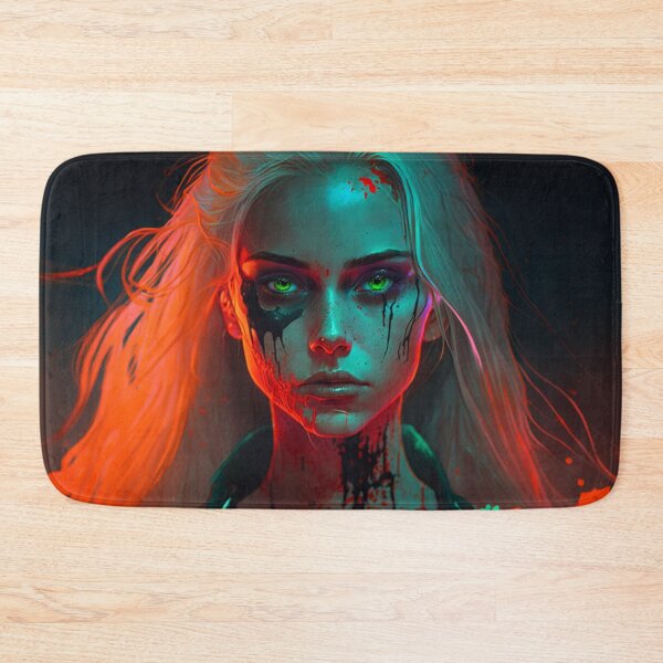 Item preview, Futuristic Dark Girl Power with Neon colors - Trending designed and sold by Dualism619.