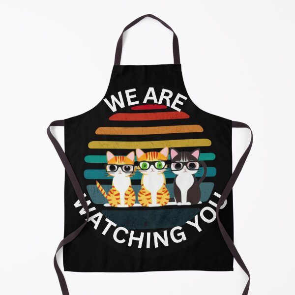 Item preview, We Are Watching You - 3 Cats with Glasses - Red Cat Black Cat designed and sold by HanaiPrint.