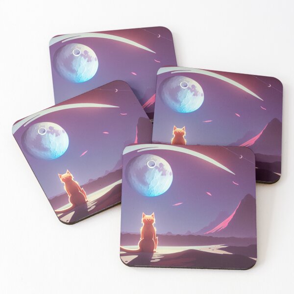 Item preview, Feline Astronomer: Cat Fishing for Stars on the Moon designed and sold by MoStorish.