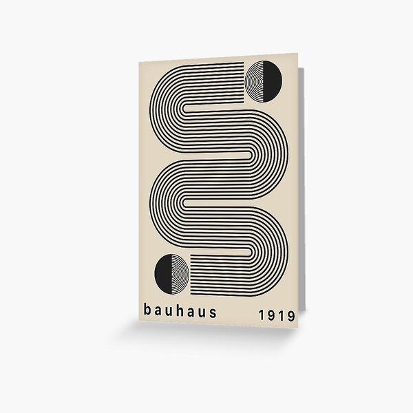 Item preview, Black & Beige Bauhaus Poster designed and sold by NicolJay.