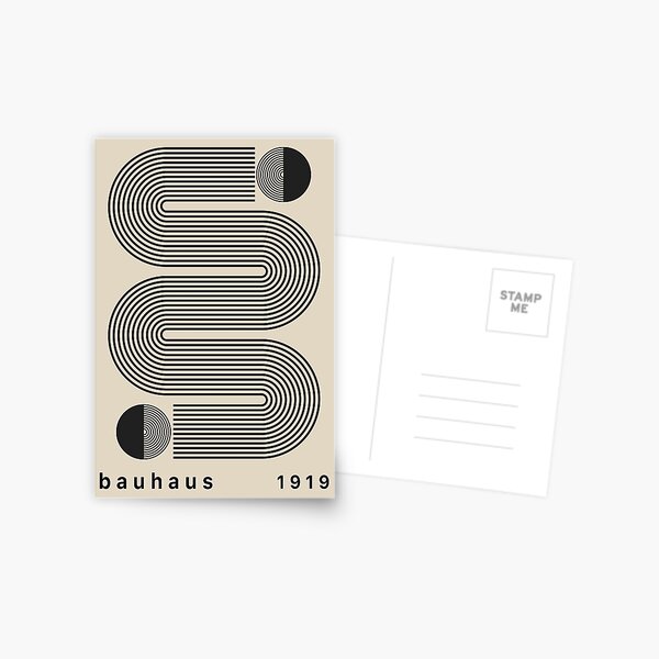 Item preview, Black & Beige Bauhaus Poster designed and sold by NicolJay.