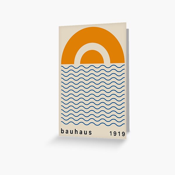 Item preview, Mid Century Modern Sun Bauhaus Poster designed and sold by NicolJay.
