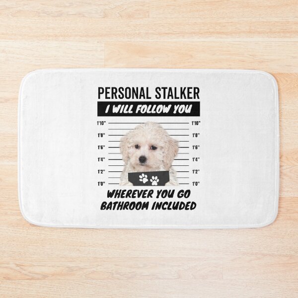 Item preview, Personal Stalker Dog – White Maltipoo designed and sold by More Cute Dogs.