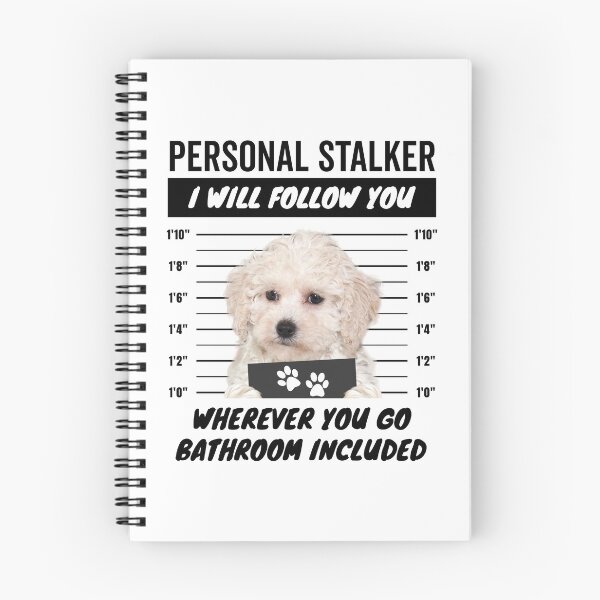 Item preview, Personal Stalker Dog – White Maltipoo designed and sold by More Cute Dogs.