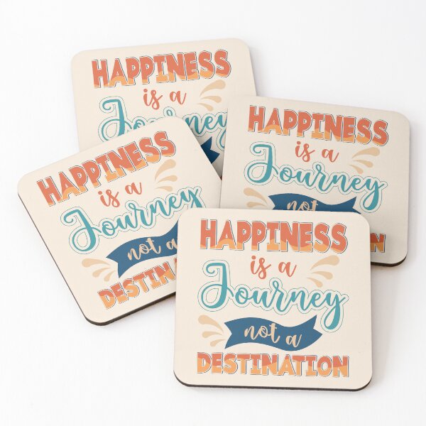 Item preview, Happiness is a Journey not a Destination Retro designed and sold by Alice-Elgawi.