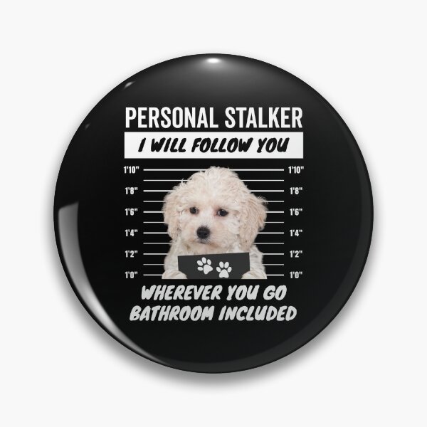 Item preview, Personal Stalker Dog – White Maltipoo designed and sold by More Cute Dogs.