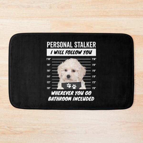Item preview, Personal Stalker Dog – White Maltipoo designed and sold by More Cute Dogs.