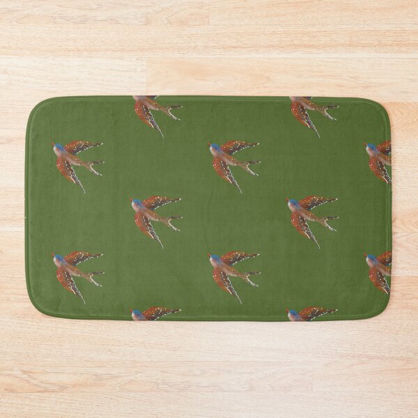 Item preview, Watercolor illustration of birds flying with brown feathers designed and sold by UnaWu533.
