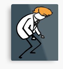 Funny cartoon donald trump Metal Print