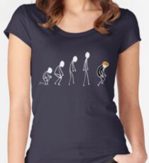 Funny evolution of donald trump Women's Fitted Scoop T-Shirt
