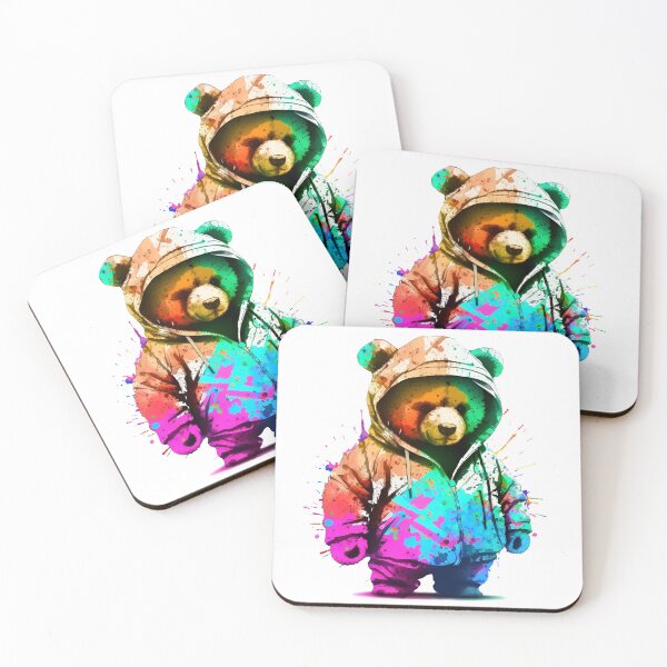 Item preview, Teddy Bear with a Painted Hoodie designed and sold by Melcu.