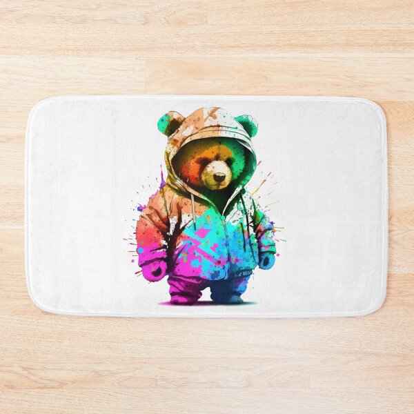 Item preview, Teddy Bear with a Painted Hoodie designed and sold by Melcu.