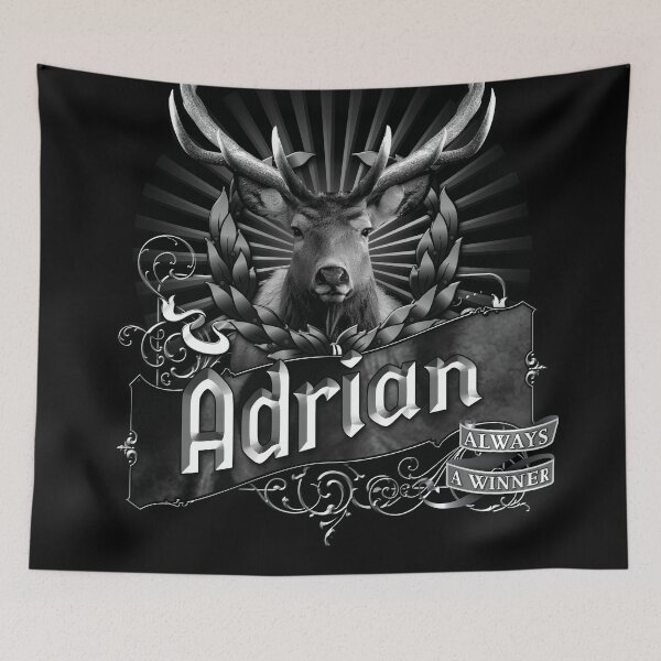 Item preview, Old-Timey Deer/Buck Label with Adrian on it: A Vintage-Inspired Piece of Badassery designed and sold by PlaTolstoy.