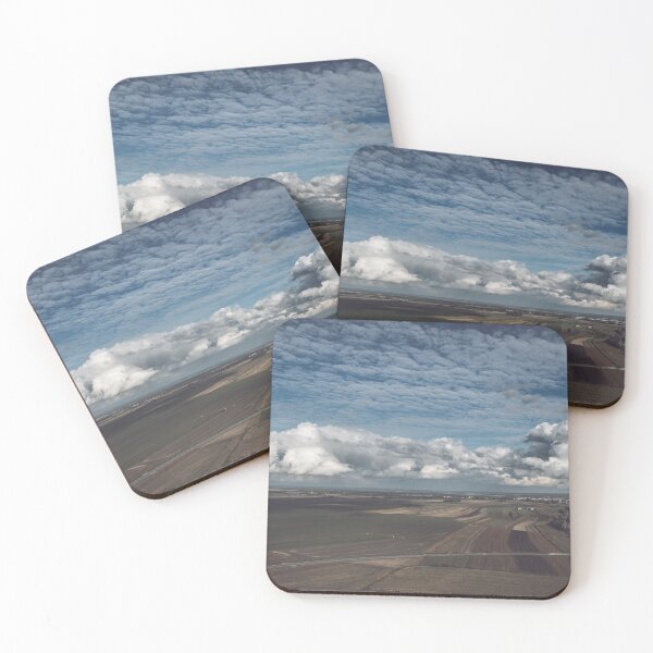 Item preview, Moody sky over fields, rural landscape designed and sold by Lukasz Szczepanski.