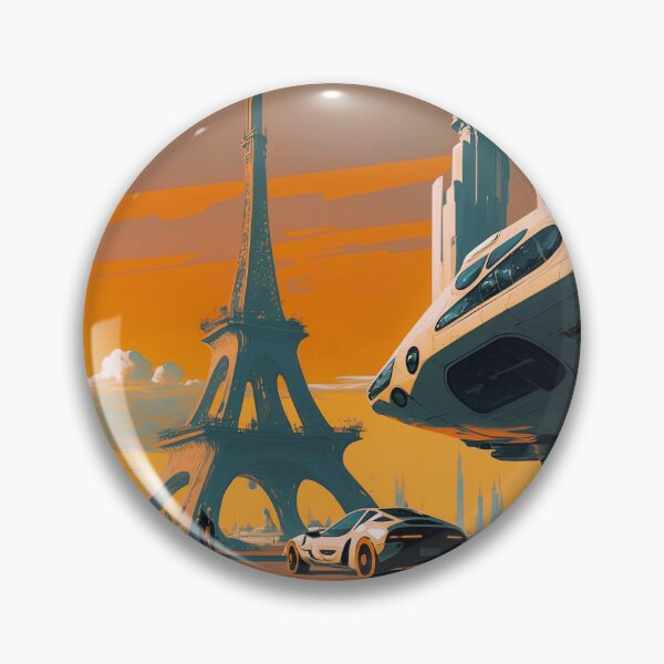 Item preview, Retrofuturistic Eiffel Tower designed and sold by NextGenMerch.