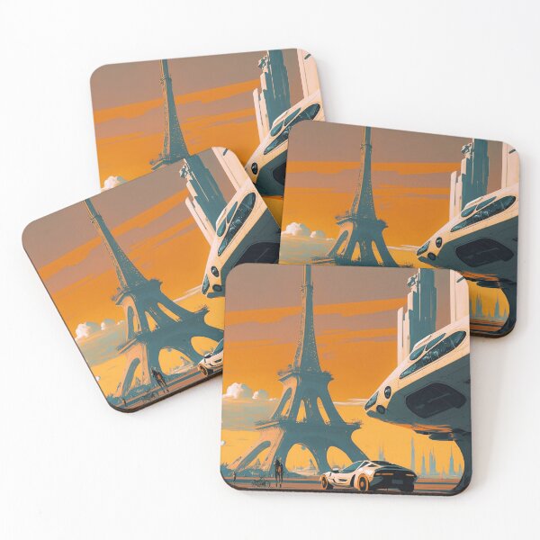 Item preview, Retrofuturistic Eiffel Tower designed and sold by NextGenMerch.