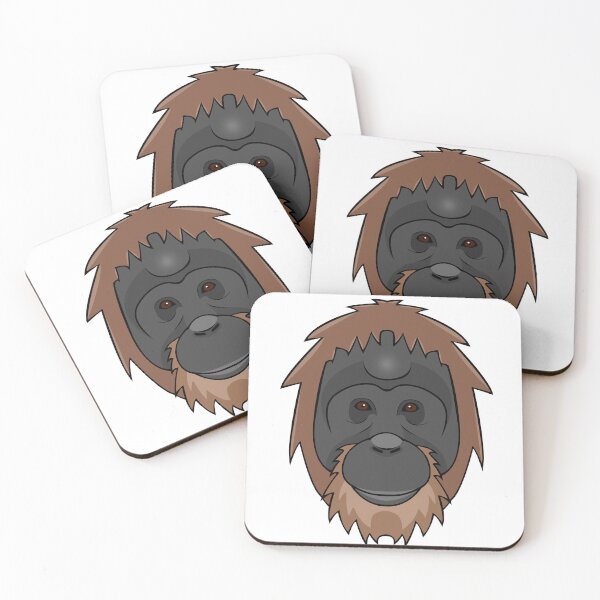 Item preview, Orangutan monkey face designed and sold by MaxFilms.