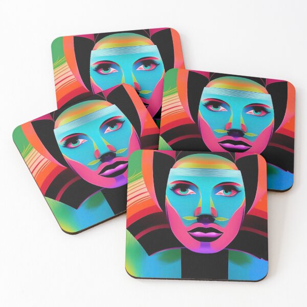 Item preview, Modern Art Portrait Paintings: Unique, Colorful, and Iconic Design designed and sold by CattlettArt.