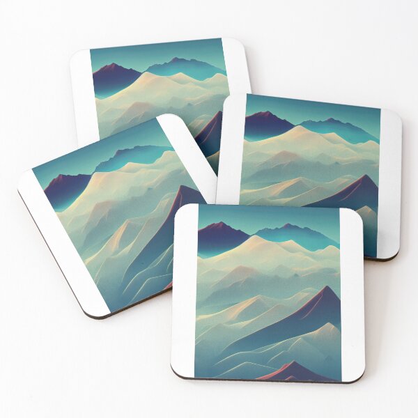 Item preview, Winter Blue Ridge Mountain Landscape with Glowing Peak  designed and sold by bryanchvzz.