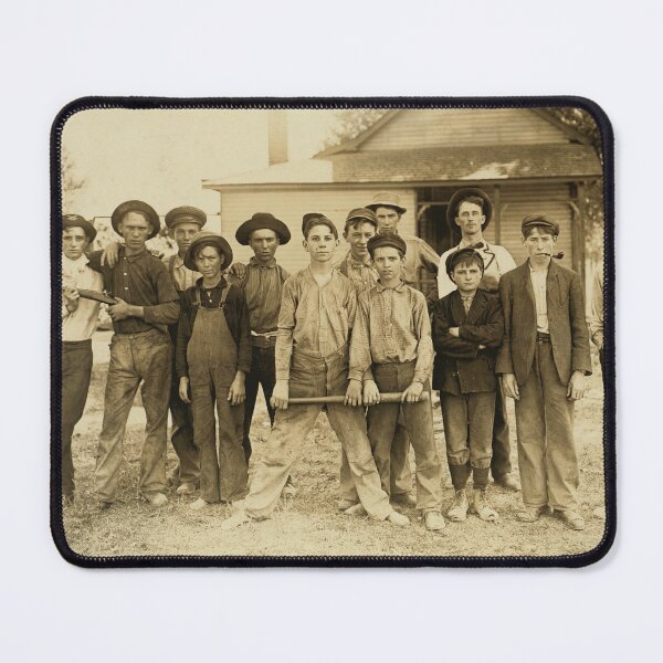 Item preview, The Ball Team by Lewis Hines, 1908 designed and sold by World Vintage Photos.