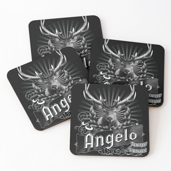 Item preview, Old-Timey Deer/Buck Label with Angelo on it: A Vintage-Inspired Piece of Badassery designed and sold by PlaTolstoy.