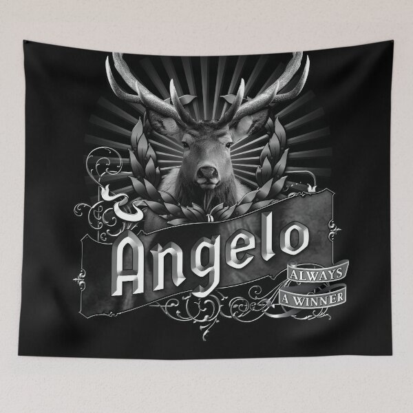 Item preview, Old-Timey Deer/Buck Label with Angelo on it: A Vintage-Inspired Piece of Badassery designed and sold by PlaTolstoy.