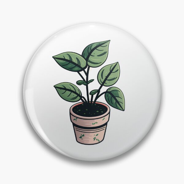 Item preview, Simple Green Potted Plant Drawing designed and sold by KodakDesigns.