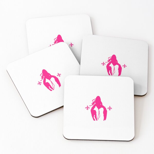 Artikelvorschau, Rosa Langusten Fleur de Lis Design entworfen und verkauft von trailsitravel.