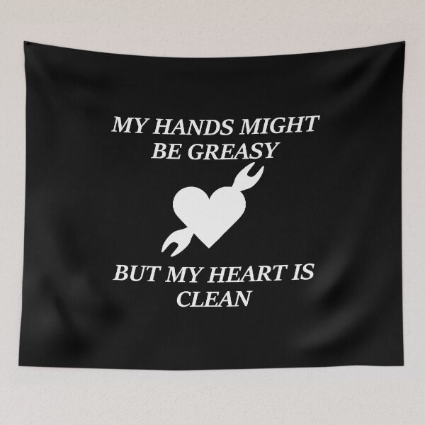 Item preview, Mechanic - Greasy Hands Clean Heart White designed and sold by Standard Deviation Co.