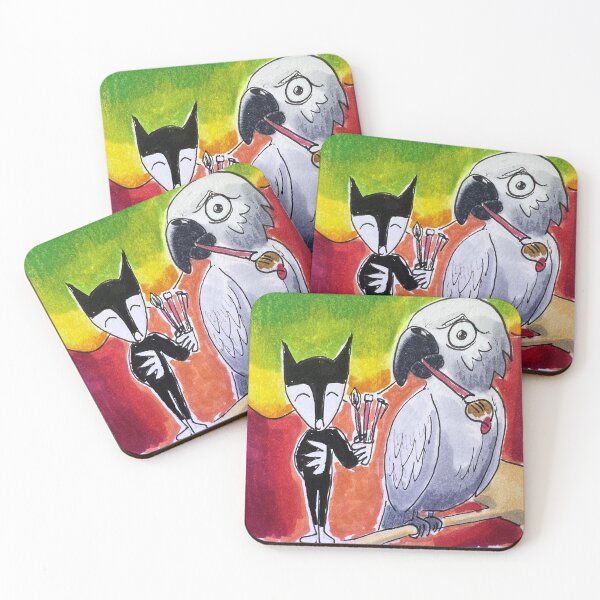Item preview, Give a parrot art supplies and you'll get a colorful forest designed and sold by friendly-fox.