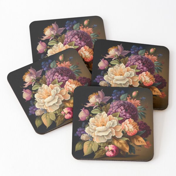 Artikelvorschau, Botanische Vintage-Komposition Blumenstillleben 1 entworfen und verkauft von Art by Lilia.