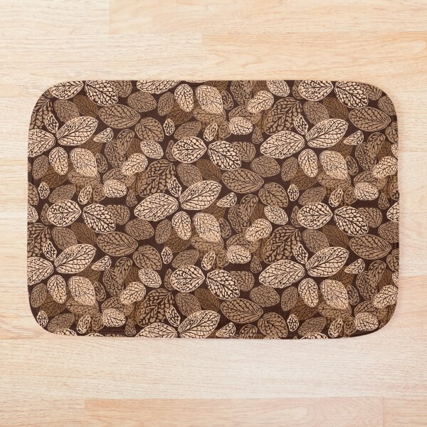 Item preview, Leaves pattern earth tones, brown designed and sold by Katj-A-Studio.