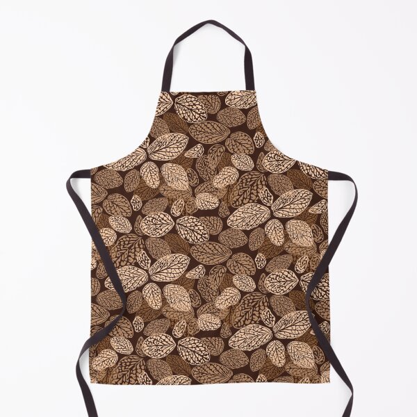 Item preview, Leaves pattern earth tones, brown designed and sold by Katj-A-Studio.