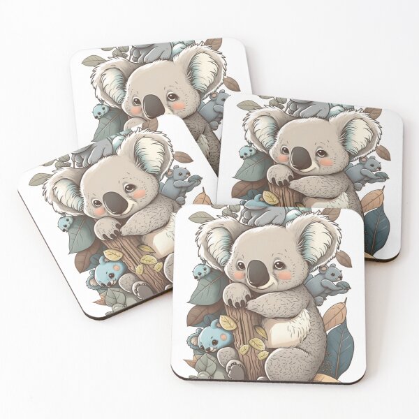 Item preview, Cute Koala Bear Mom Or Dad Baby Koala Cartoon designed and sold by JackCurtis1991.