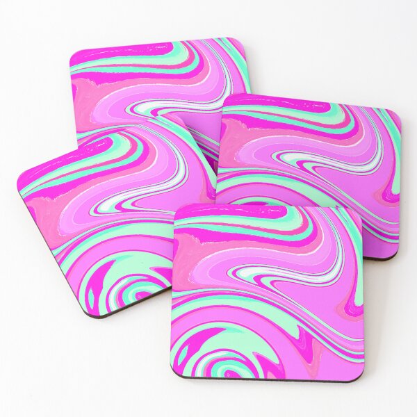 Item preview, Neon Pink, Green, Blue, Purple, Pink Tones, Multicolor, Hot Pink and Mint Green Marble Pattern Design designed and sold by theprintedclub.